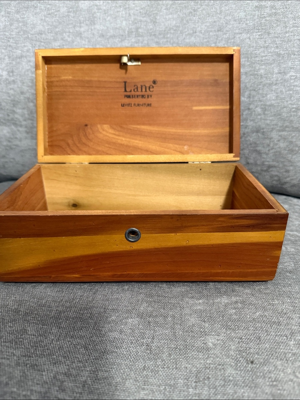 Lane Wooden Keepsake Box - Natural Wood Tones